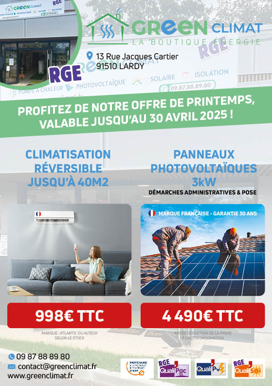 prix et promotion Flyer green climat