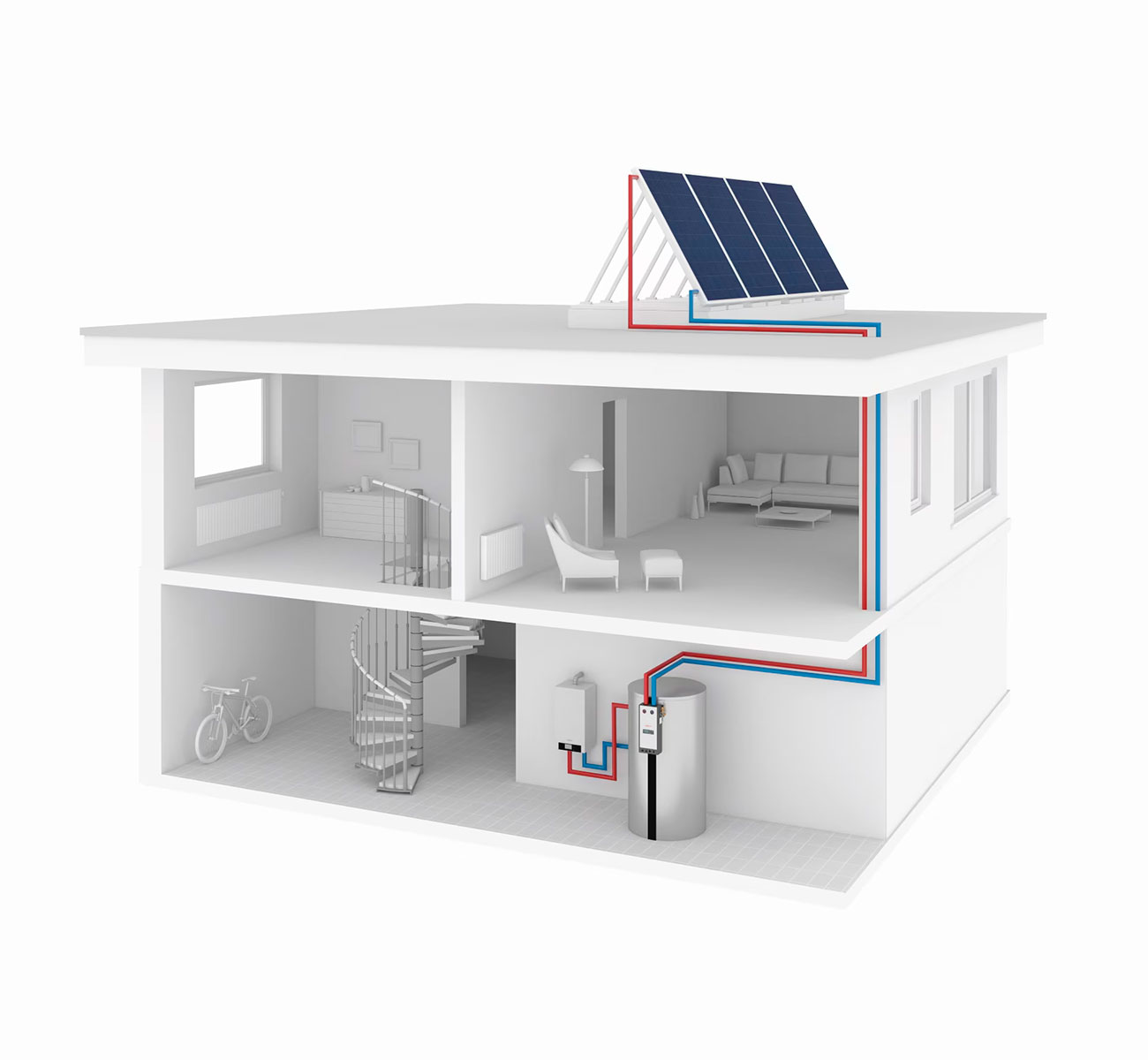 Chauffe-eau solaire CESI et chauffage solaire SSC